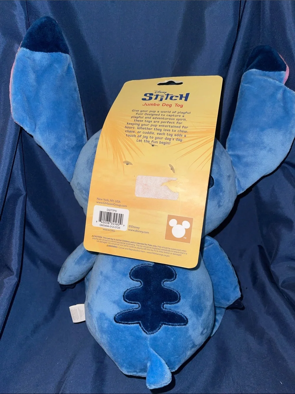 Disney Stitch Jumbo Plush Dog Toy